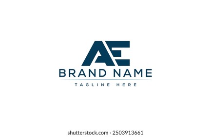 AE logo Design Template Vector Graphic Branding Element.