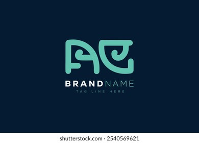 Diseño de logo AE. Este símbolo o diseño de logotipo se utiliza para identificar una empresa u organización, así como sus productos, servicios, empleados, etc.