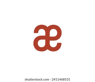 AE Logo design vector template