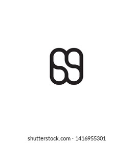 AE Logo. A ELetter Design Vector with Black Colors