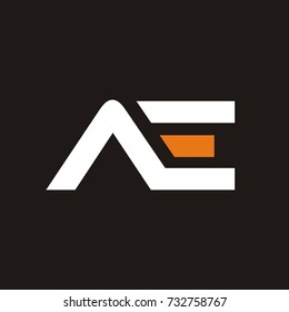 AE logo initial letter design template vector