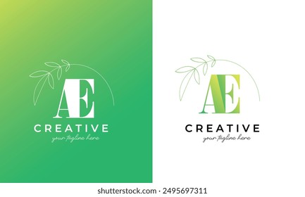 ae logo or ae letter logo design	