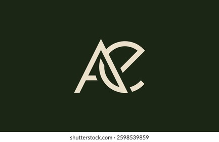Ae minimalistic monogram logo design
