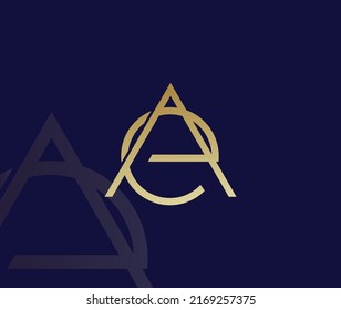 Ae modern Letter Illustration vector design Logo