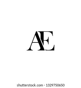 AE monogram creative concept brand or company, banner, logo.