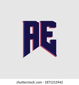 AE monogram and logo icons
