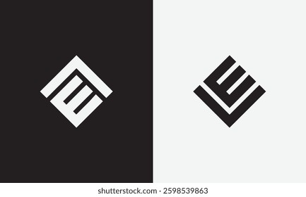 AE or VE monogram logo artwork