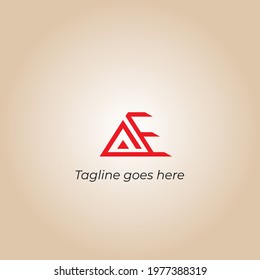 AE vector logo design, AE Creative logo design