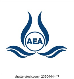 logotipo de la carta AEA fondo blanco .AEA Diseño vectorial del logotipo de finanzas empresariales en el ilustrador .AEA diseño del logotipo de la carta para emprendedores y empresas.
