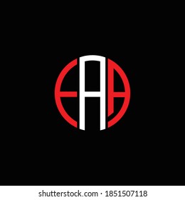 AEA,EAA,AAE letters Logo Initial Template. Modern Style. Hexagon concept.Black,Blue,Orange,Green,Red color on white background