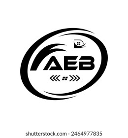 Diseño del logotipo de la letra AEB. AEB Logo simple y moderno. Diseño de logotipo de Alphabet de lujo AEB. -Ilustración vectorial