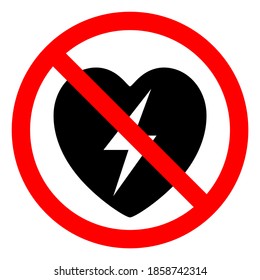 AED Automated External Defibrillator Symbol Sign, Vector Illustration, Isolate On White Background Label .EPS10