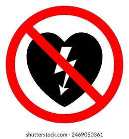 AED Automated External Defibrillator Symbol Sign, Vector Illustration, Isolate On White Background Label .EPS10