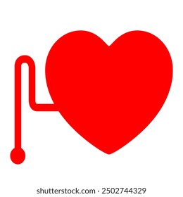 AED Automated External Defibrillator Symbol Sign, Vector Illustration, Isolate On White Background Label.EPS10