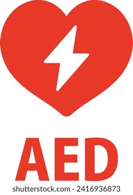 AED Icon Isolated Vector Illustration