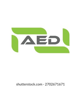 
AED letter logo design on black background. AED creative initials letter logo concept. AED letter design