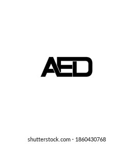 Aed Letter Original Monogram Logo Design