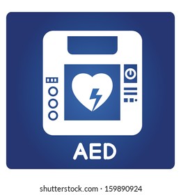 AED Symbol, Automated External Defibrillator