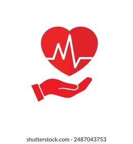 AED,automated external defibrillator aed sign with heart