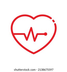 AED, automatisiertes externes Defibrillator, flaches Vektorsymbol