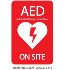 AED,automated external defibrillator flat vector icon