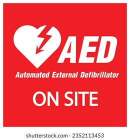 AED,automated external defibrillator flat vector icon