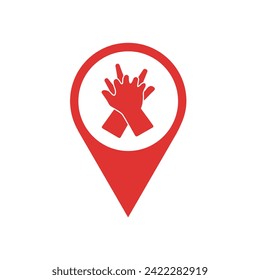 AED,automated external defibrillator flat vector icon