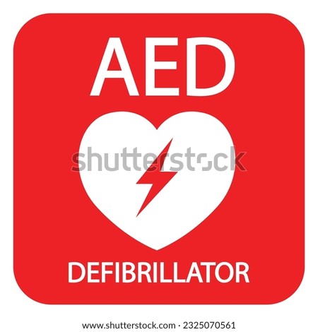 AED,automated external defibrillator flat vector icon