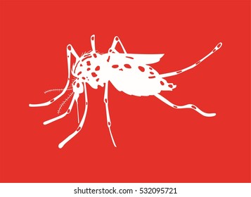 Aedes Aegypti vector illustration