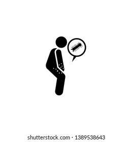 Aedes, virus, man icon. Element of aedes mosquito and dengue icon. Premium quality graphic design icon. Signs and symbols collection icon for websites, web design