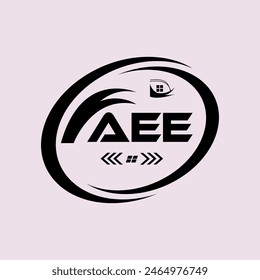 AEE Letter Logo Design. AEE Einfaches und modernes Logo. AEE luxuriöses Alphabet Logo Design. -Vektorillustration