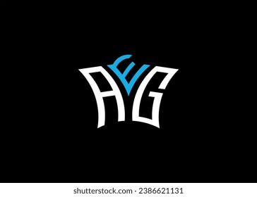 AEG-Anfangsbuchstaben und einfaches, modernes Logo
