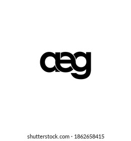 Aeg Letter Original Monogram Logo Design