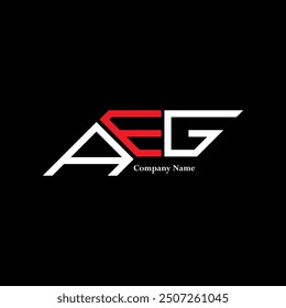 AEG logo design, AEG simple and modern logo. AEG luxurious alphabet design  