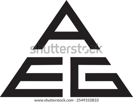 AEG Triangle logo design, icon, symbol, vector file 