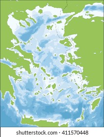 Aegean Sea Map Stock Vector Royalty Free Aegean Sea Map Stock Vector Royalty Free