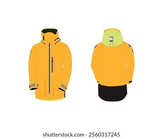 Aegir Ocean Jacket Ultimate Protection Against the Elements, Engineered for Extreme Weather Conditions Vector, Art For Free EPS Download