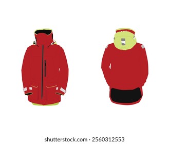 Aegir Ocean Jacket Ultimate Waterproof Protection for Extreme Sailing Durable, Lightweight Reliable Vector, Art For Free EPS Download 