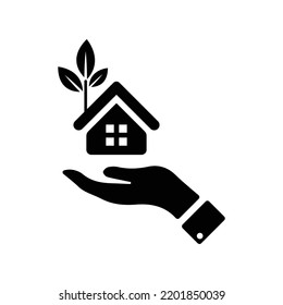 Aegis, conservancy, conserving icon. Black vector graphics.
