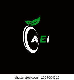 Logotipo de letra minimalista creativa de AEI. Diseño de logotipo de letra de alfabeto de iniciales de Vector únicas AEI 

