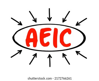 AEIC - Advance Earned Income Credit A Way For Employees To Get A Portion Of That Credit In Advance Through Their Paycheck, Acronym Text With Arrows