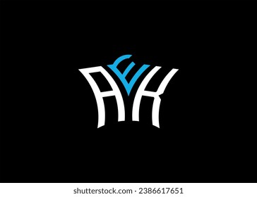 AEK initial monogram letter business and simple modern logo