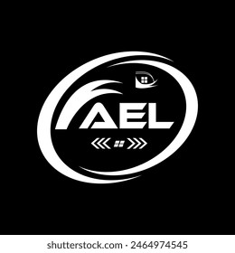 Diseño del logotipo de la letra AEL. AEL Logo simple y moderno. Diseño de logotipo de Alphabet de lujo AEL. -Ilustración vectorial