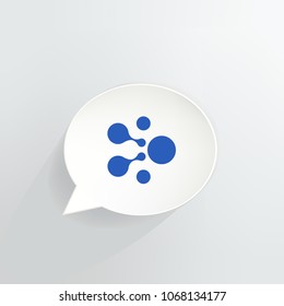 Aelf Cryptocurrency Coin Speech Bubble