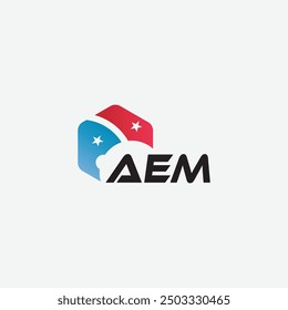 Diseño del logotipo de la letra de AEM en el fondo blanco. Diseño de logotipo de carta AEM moderno creativo. Diseño de Vector.
Letras AEM, AEM logo Vector Plantilla. 
