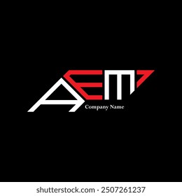 AEM logo design, AEM simple and modern logo. AEM luxurious alphabet design  