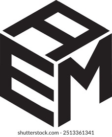 Diseño de logotipo de polígono AEM, icono, símbolo, archivo de Vector 