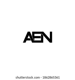 aen letter original monogram logo design