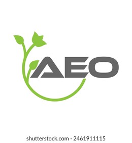 AEO letter logo vector design, AEO simple and modern logo. AEO luxurious alphabet design
