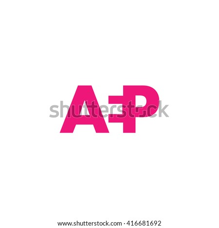 AEP Logo. Vector Graphic Branding Letter Element. White Background